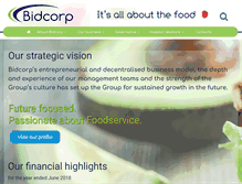 Tablet Screenshot of bidfood.com